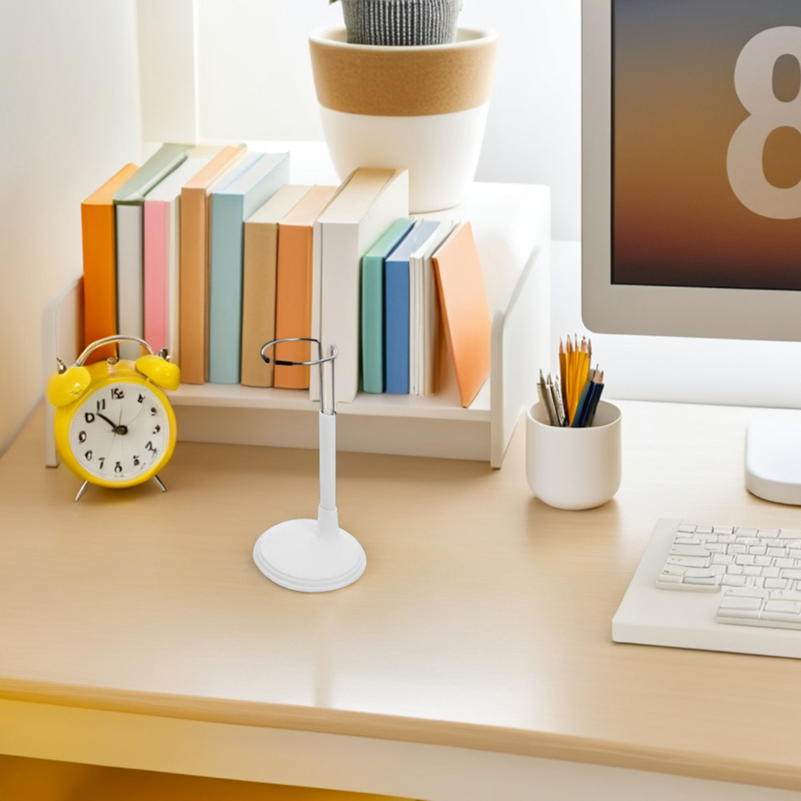 Action Figure Stand - 5 soportes ajustables blancos para exhibir