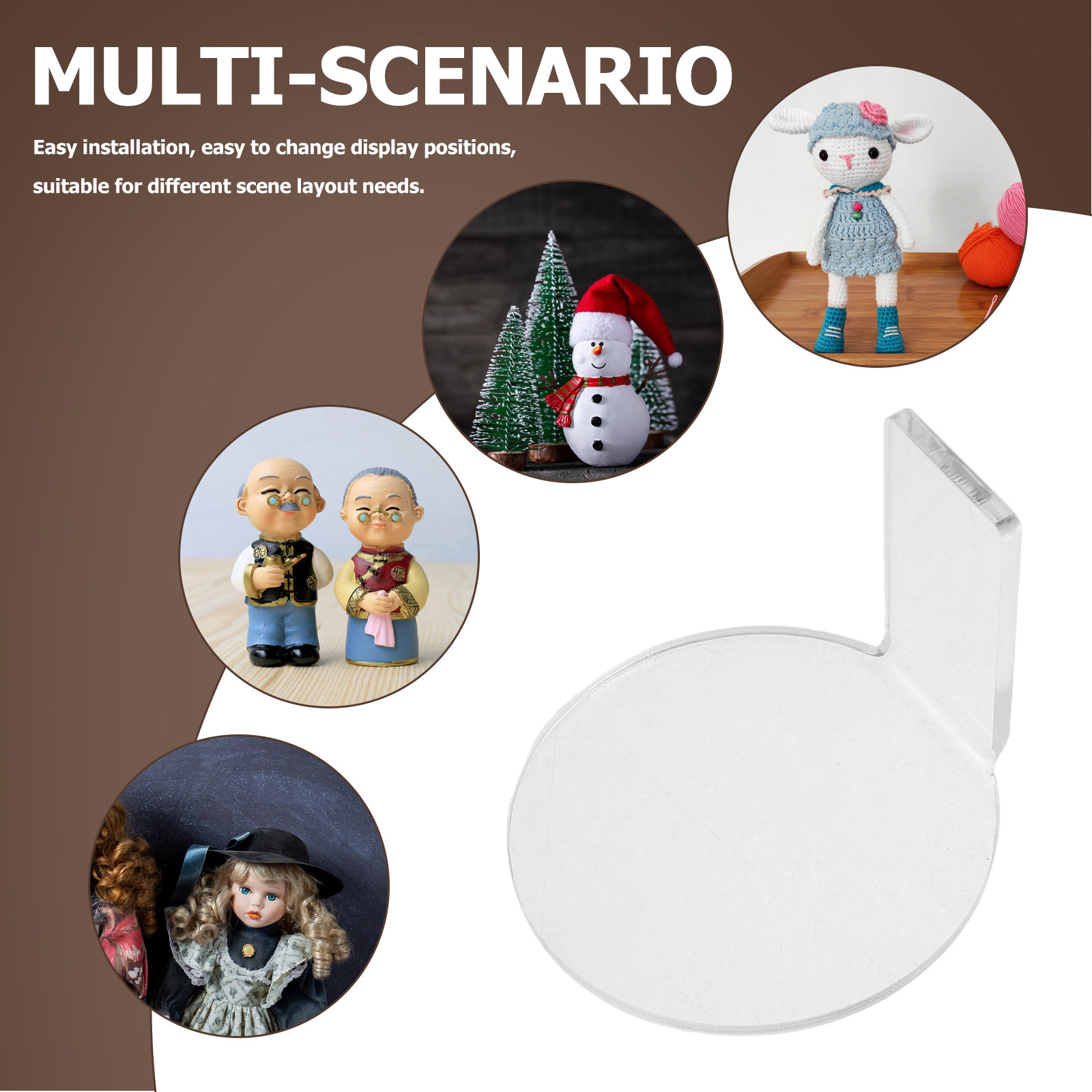 8 piezas: estantería transpare - Action Figure Stand reseña y precio